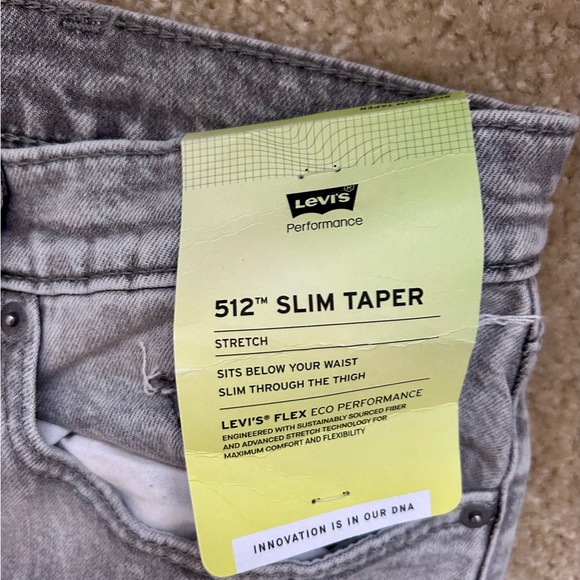 Levi's Men's Light Gray Skinny Jeans - Picture 2 of 4